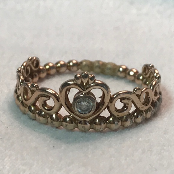 Pandora Rose Gold Princess Tiara Ring ✨ - Picture 2 of 4